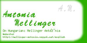 antonia mellinger business card